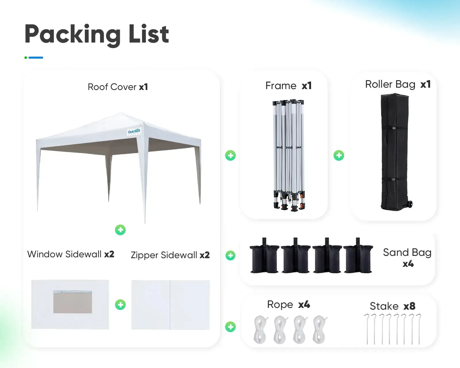 Privacy 8' x 8' Pop Up Canopy with Sides