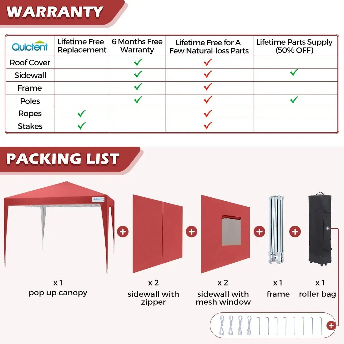 Privacy 8' x 8' Pop Up Canopy with Sides