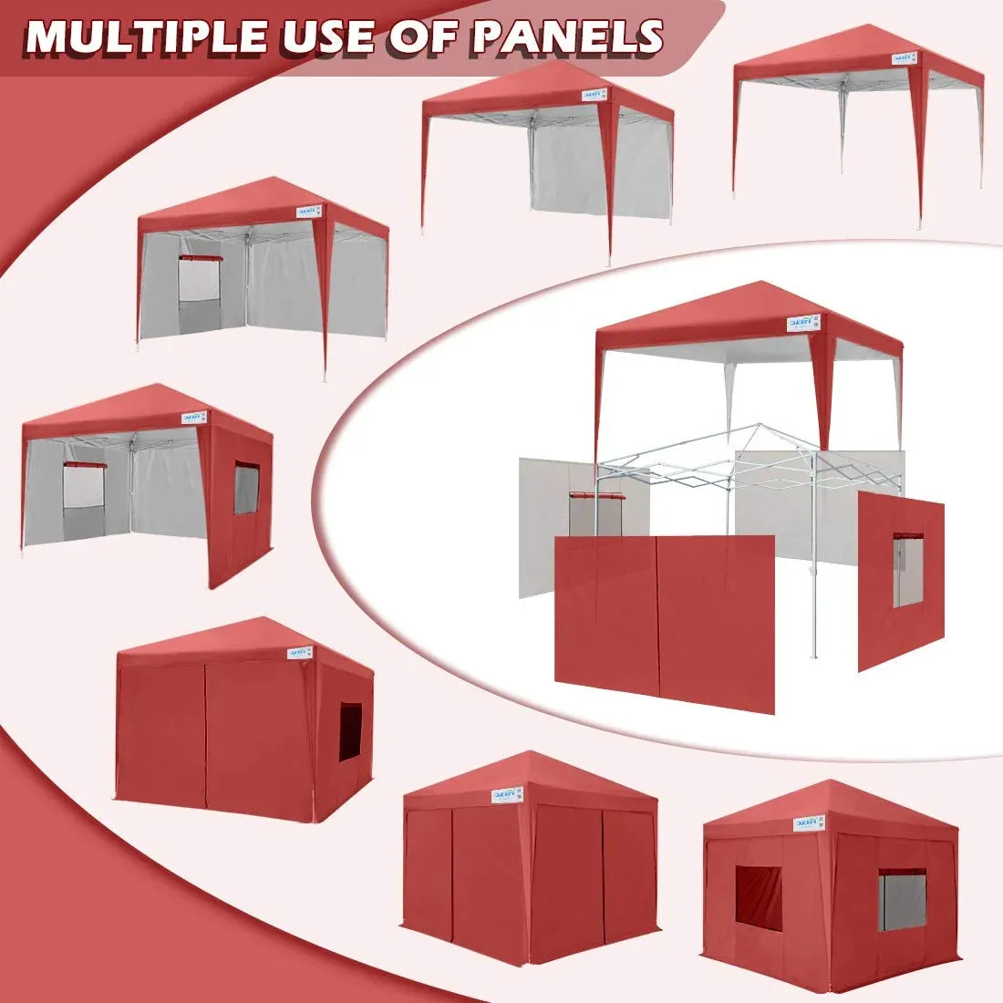 Privacy 8' x 8' Pop Up Canopy with Sides