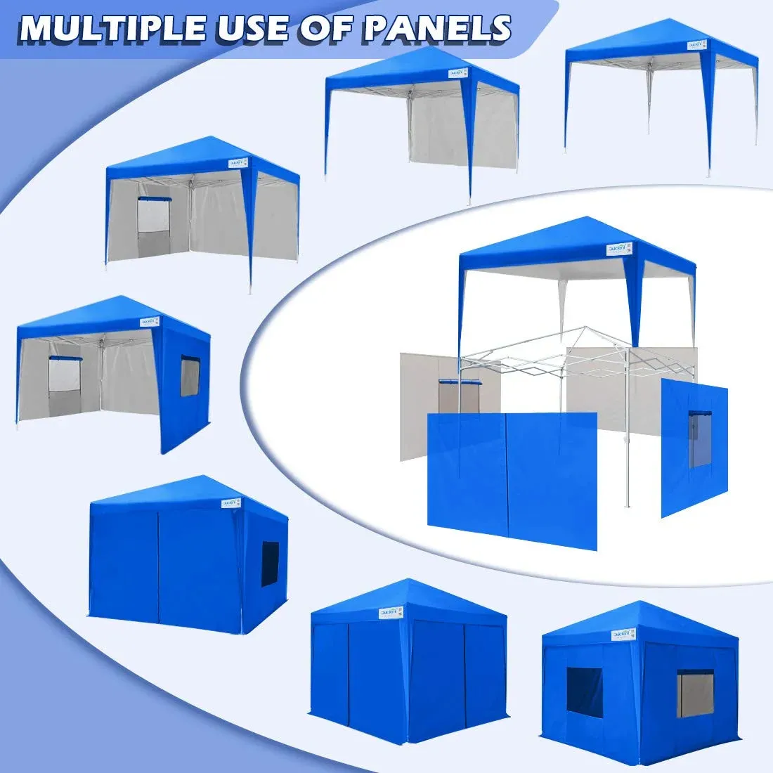 Privacy 8' x 8' Pop Up Canopy with Sides