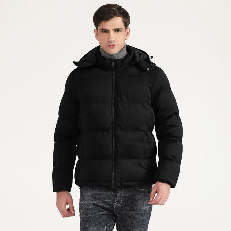 Pure Color Down Padded Jacket Short Coat