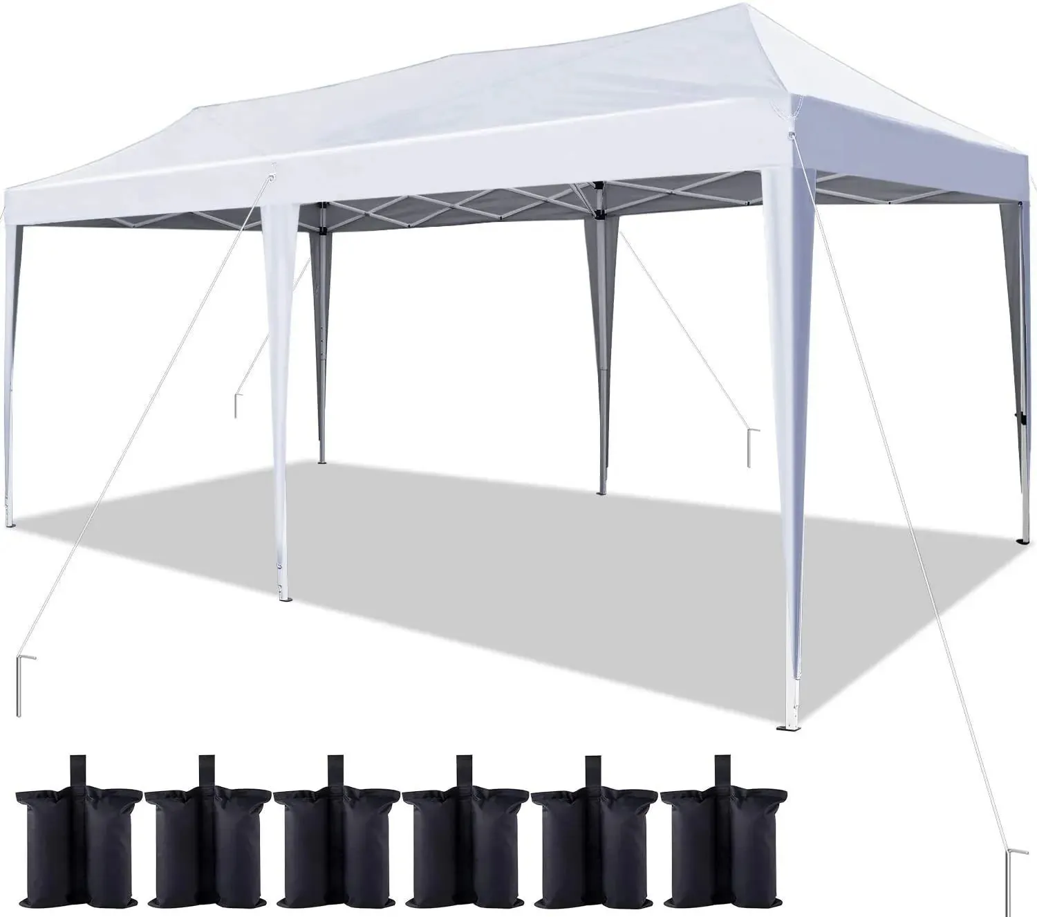 Quictent No-Side 10' x 20' EZ Pop Up Canopy