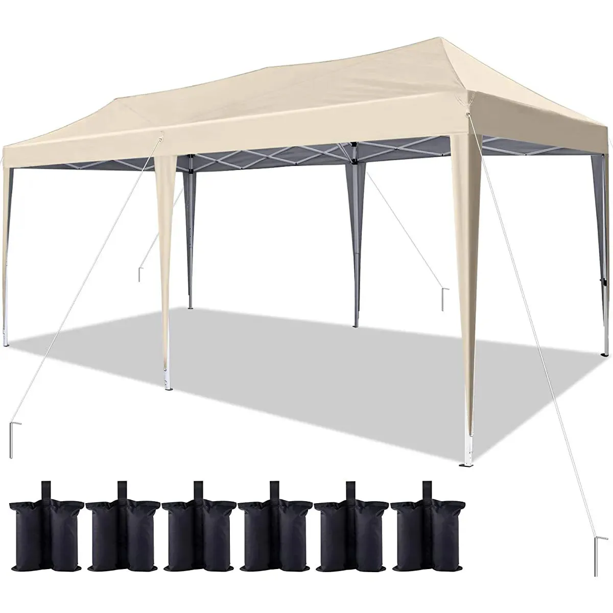 Quictent No-Side 10' x 20' EZ Pop Up Canopy