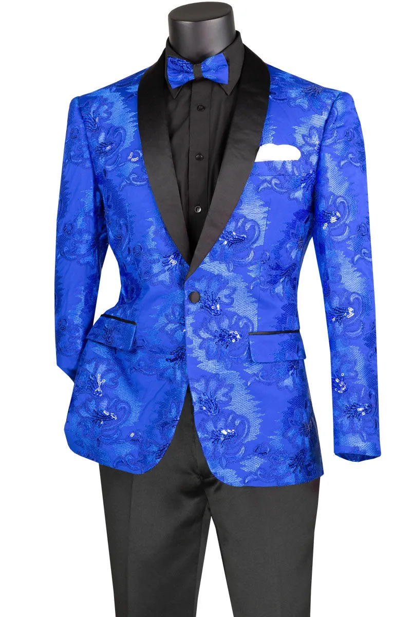 "Komodo" Royal Blue Tuxedo Jacket (Separates)