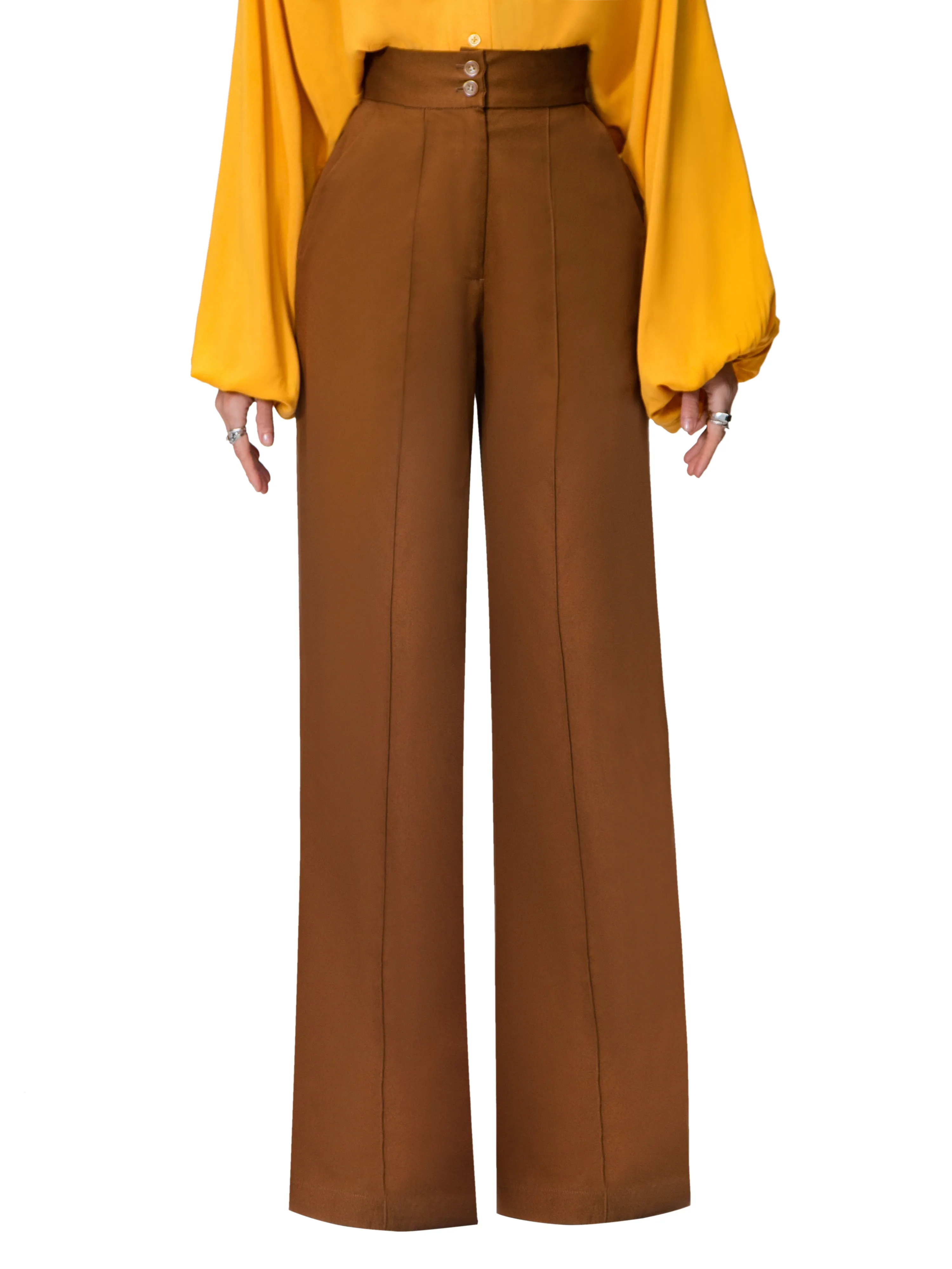 "Nessa" Coco High Waist Pants