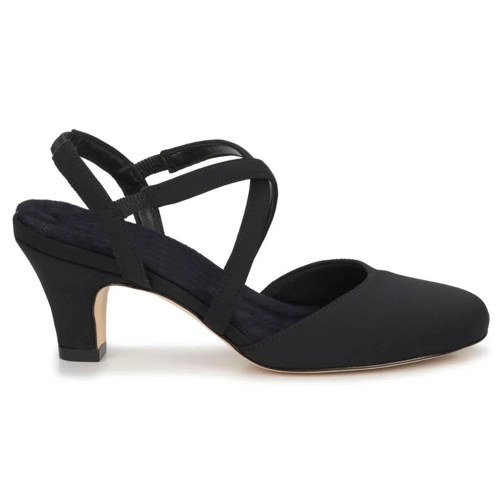 Ros Hommerson Caliente Black Microtouch Heel (Women's)