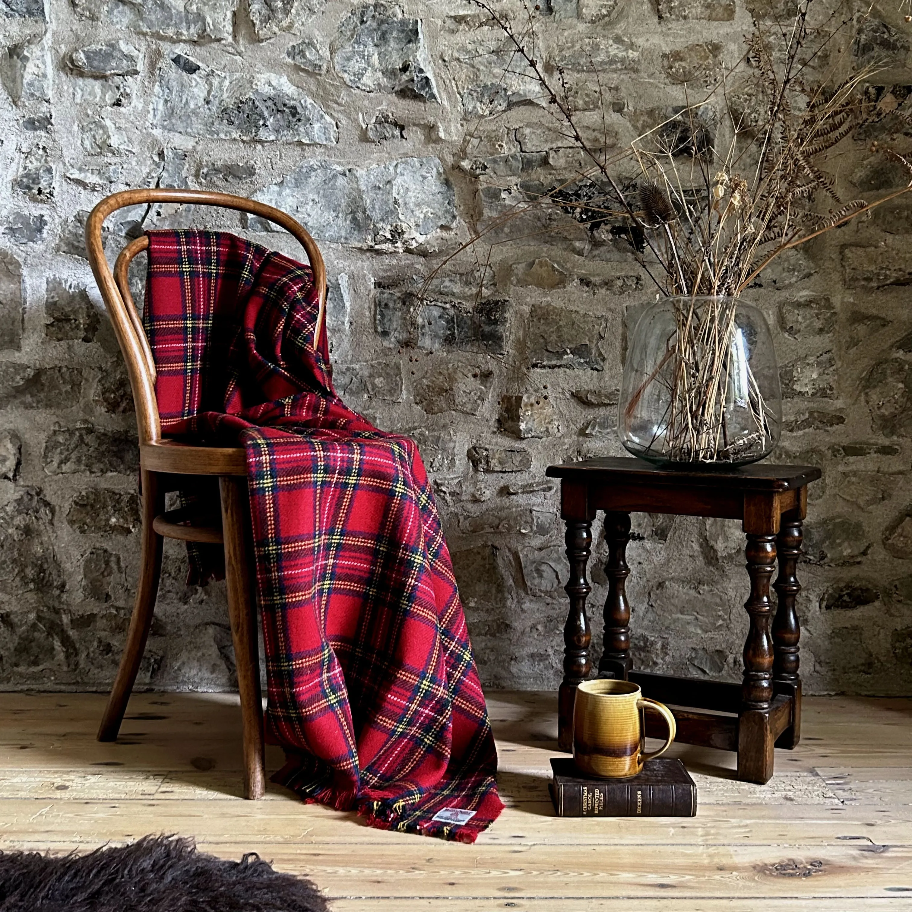 Royal Stewart Tartan Wrap Blanket