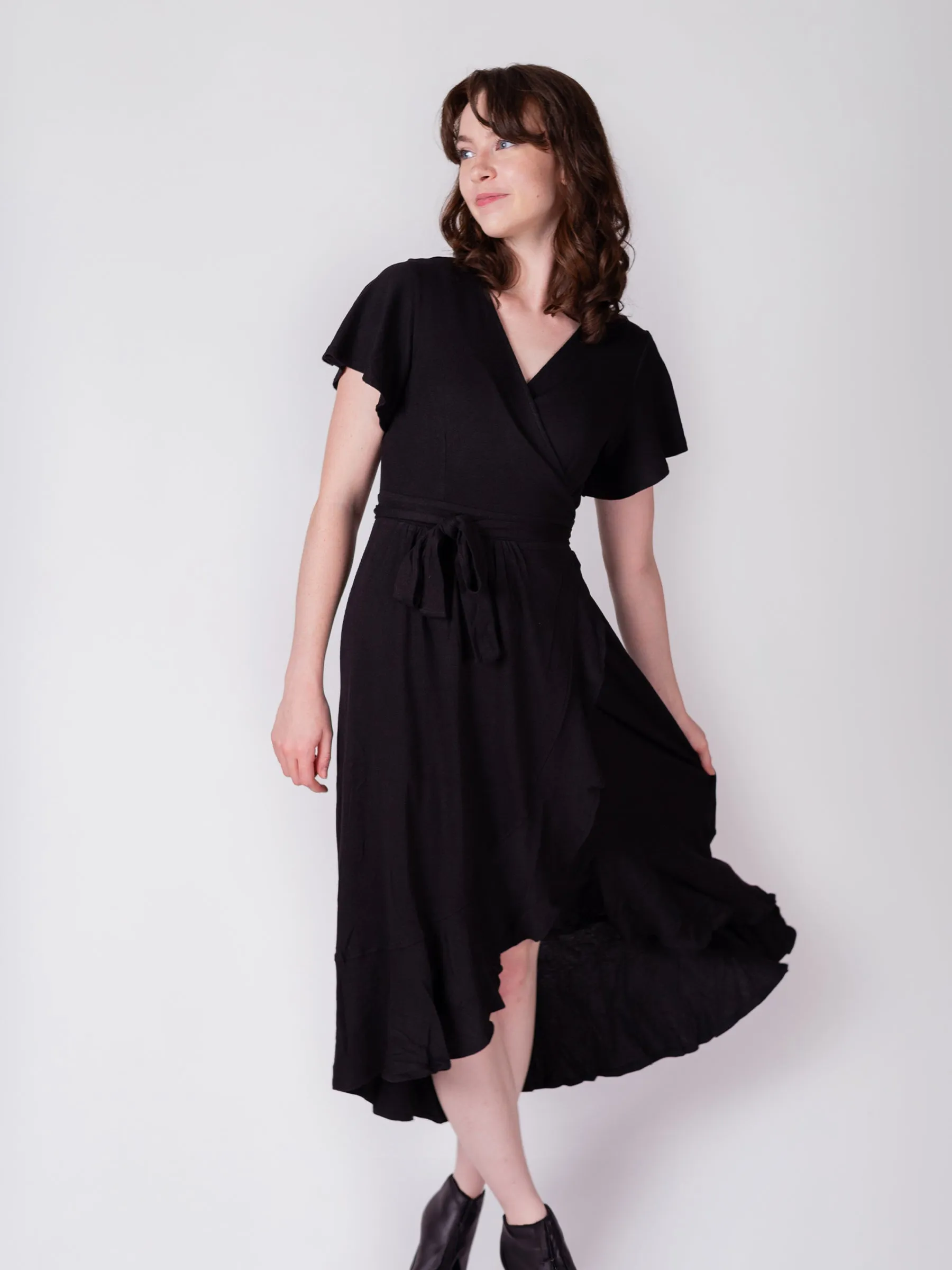 Ruffle Wrap Dress | Eclipse