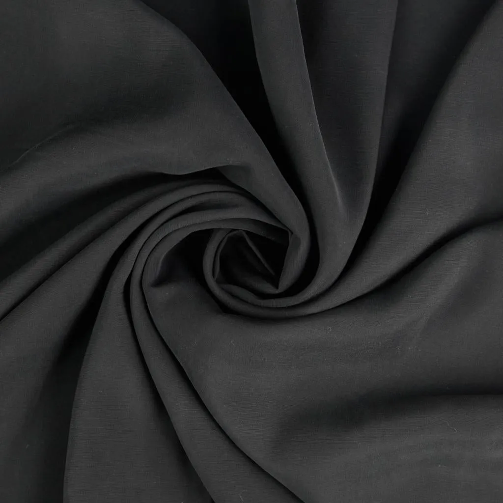 Sandwashed Viscose - Black