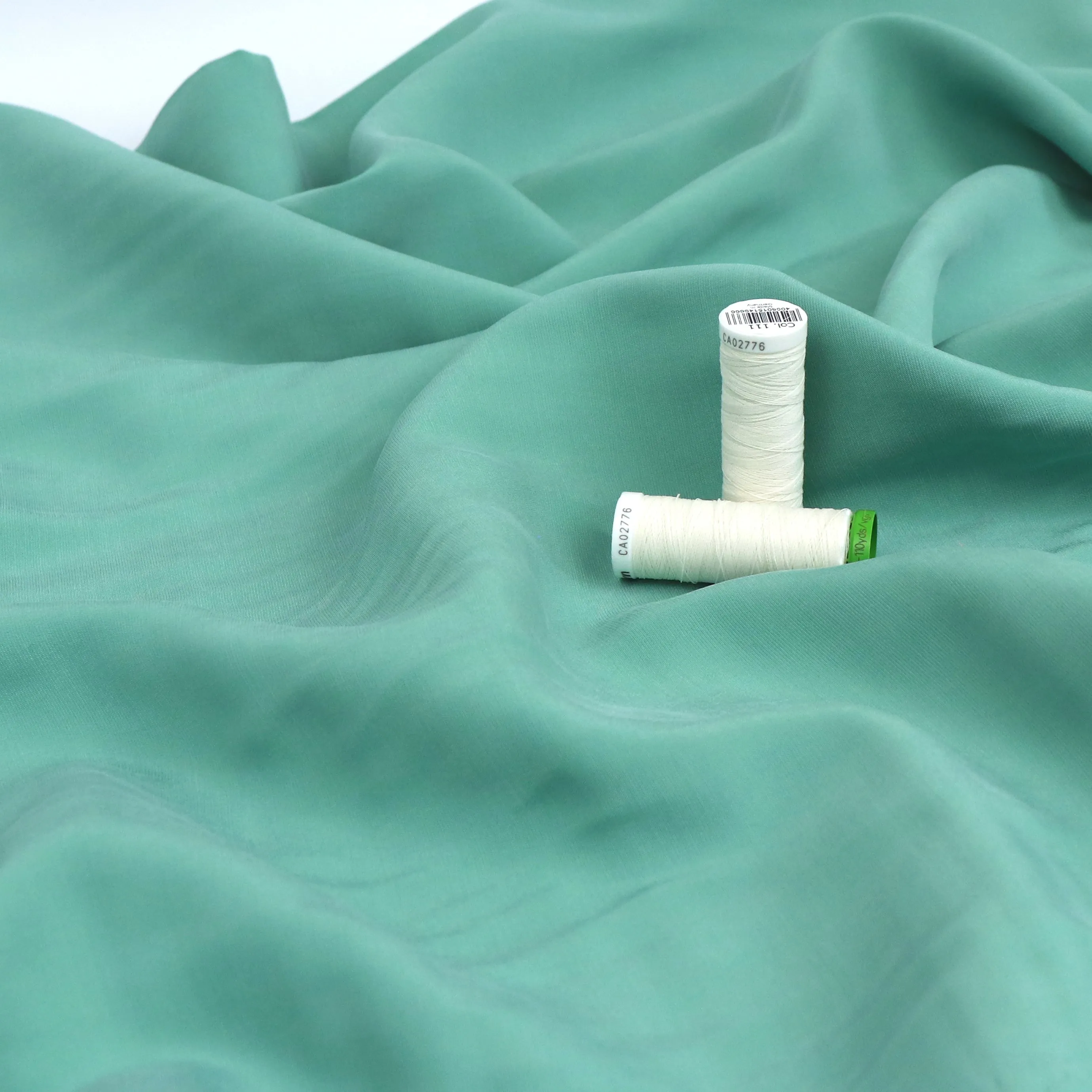 Sandwashed Viscose - Mint Green