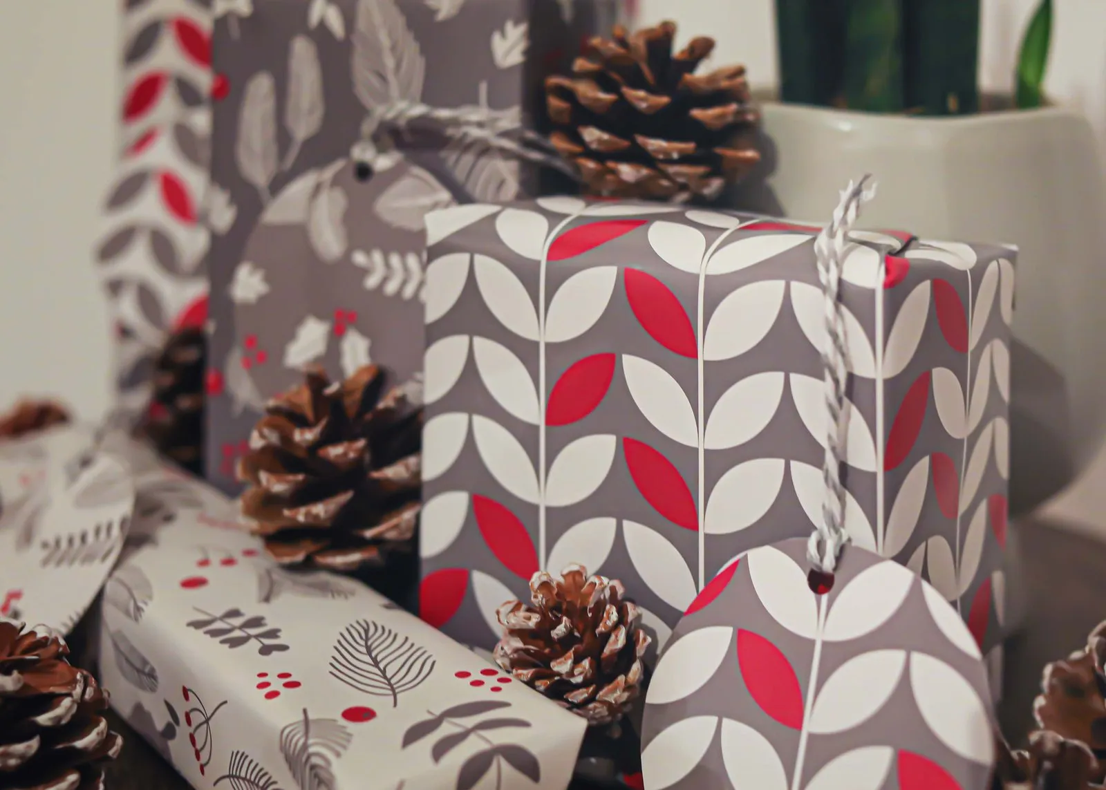 Scandi Christmas Recyclable Wrapping Paper & Tags