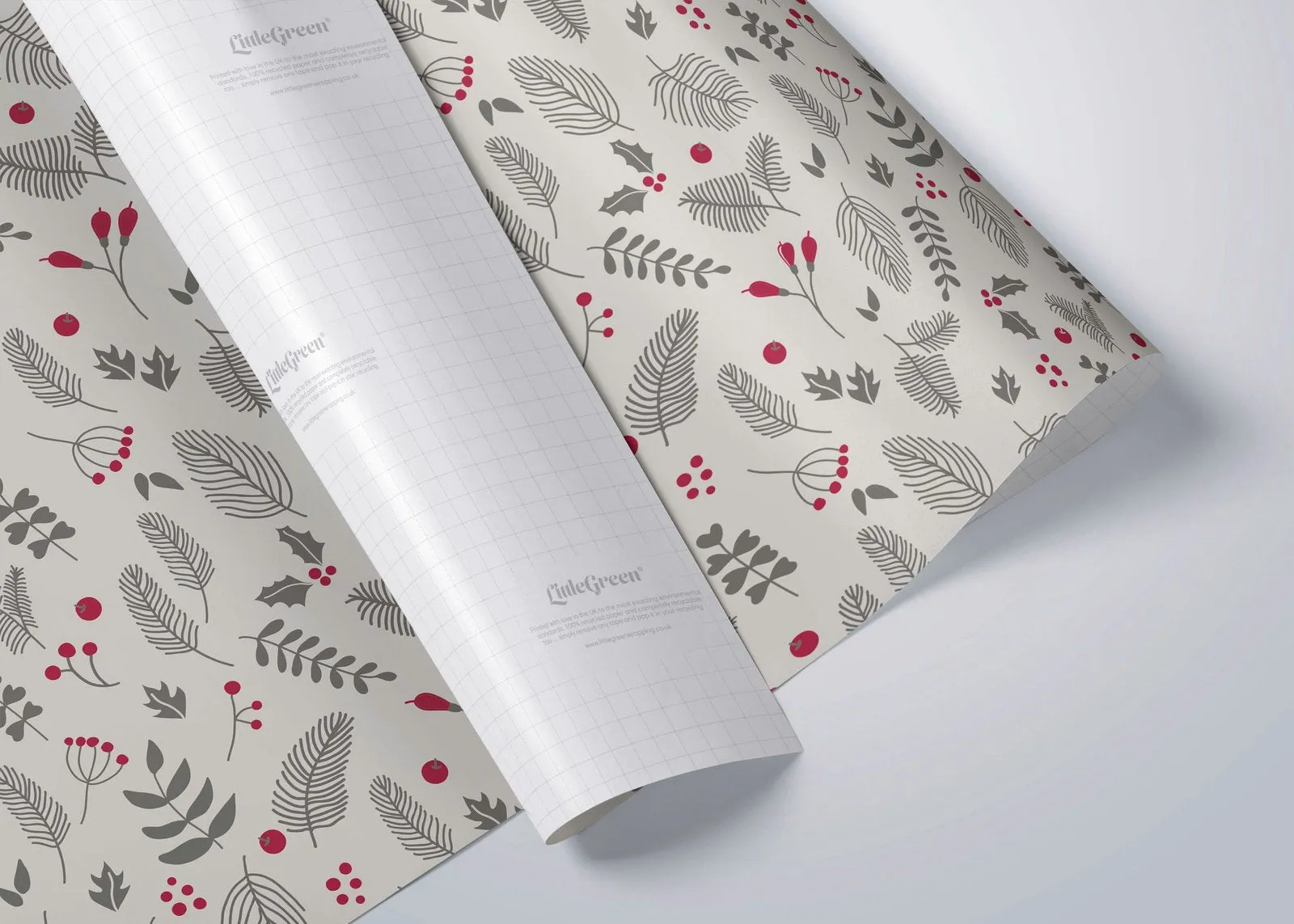 Scandi Christmas Recyclable Wrapping Paper & Tags