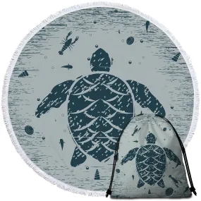 Sea Turtle Treasure Towel   Backpack