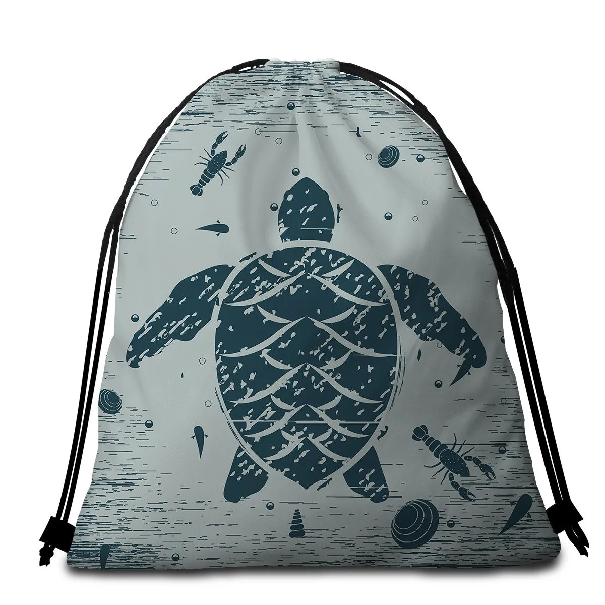 Sea Turtle Treasure Towel   Backpack