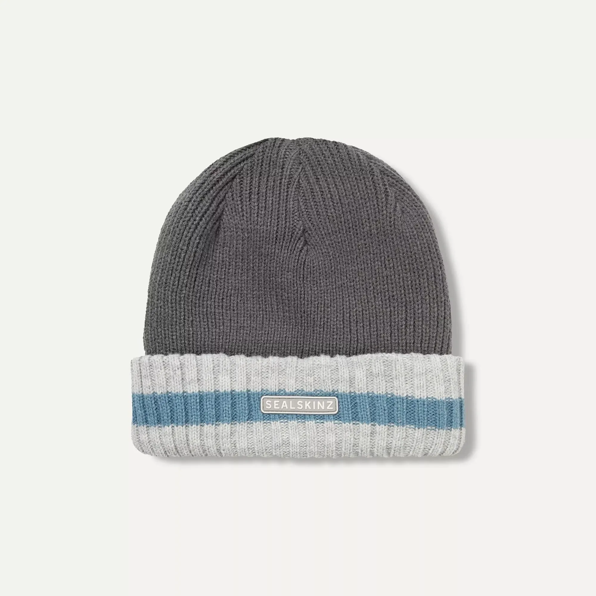 Sealskinz Holkham Waterproof Cold Weather Striped Roll Cuff Beanie