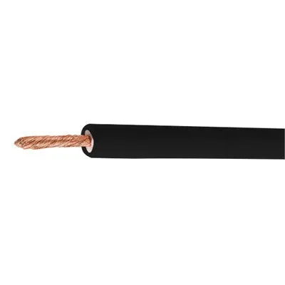 Silicone Test Lead Wire 18AWG 10KV, Black, 50 Feet (6733-0)