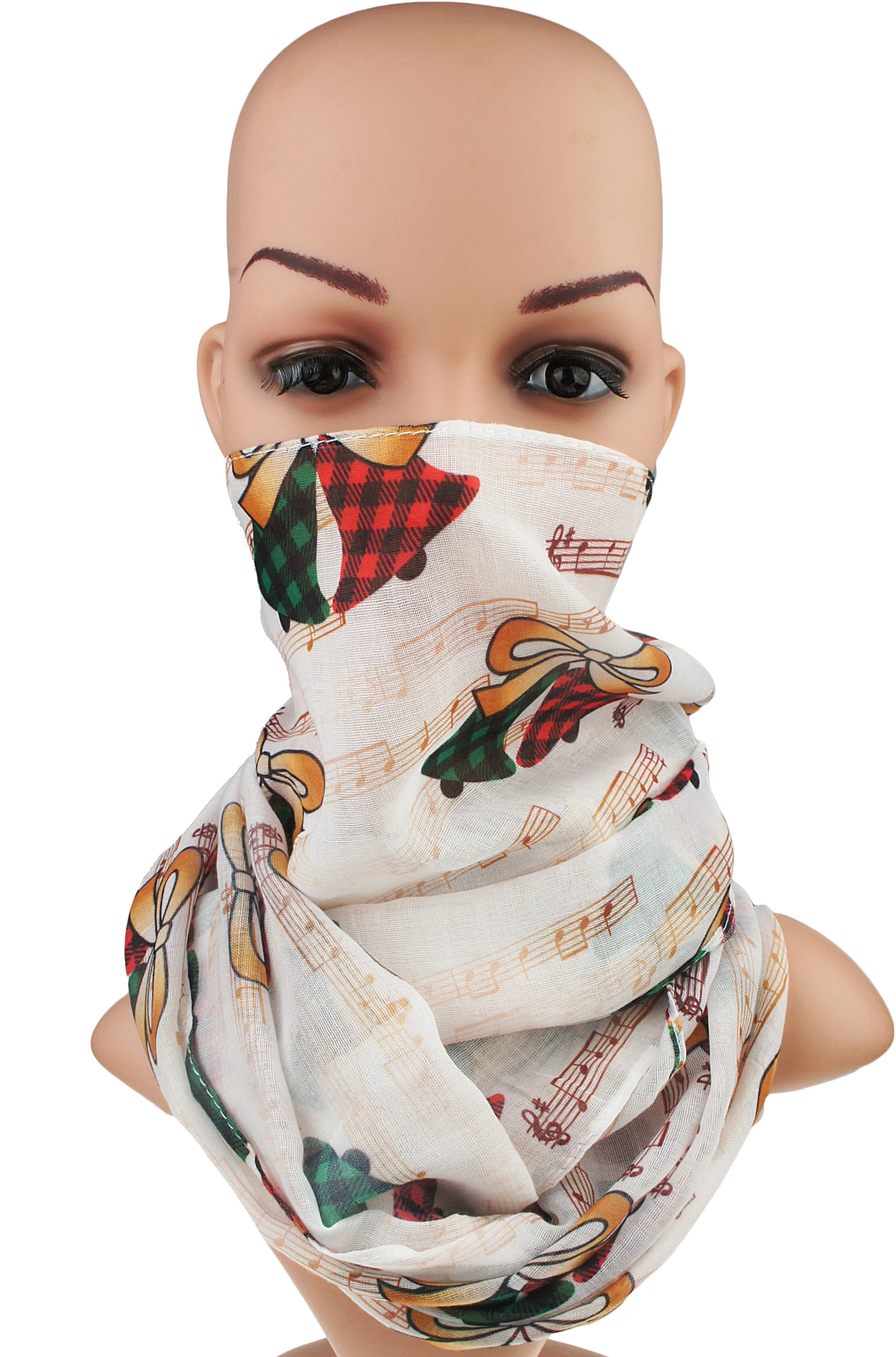 Soft Lightweight Christmas Holiday Sheer Infinity Scarf for Women Girls