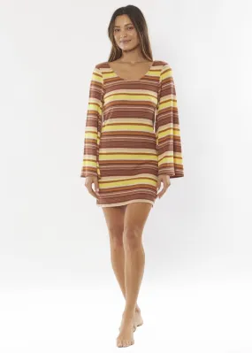 Sunny Escape Knit Ls Dress