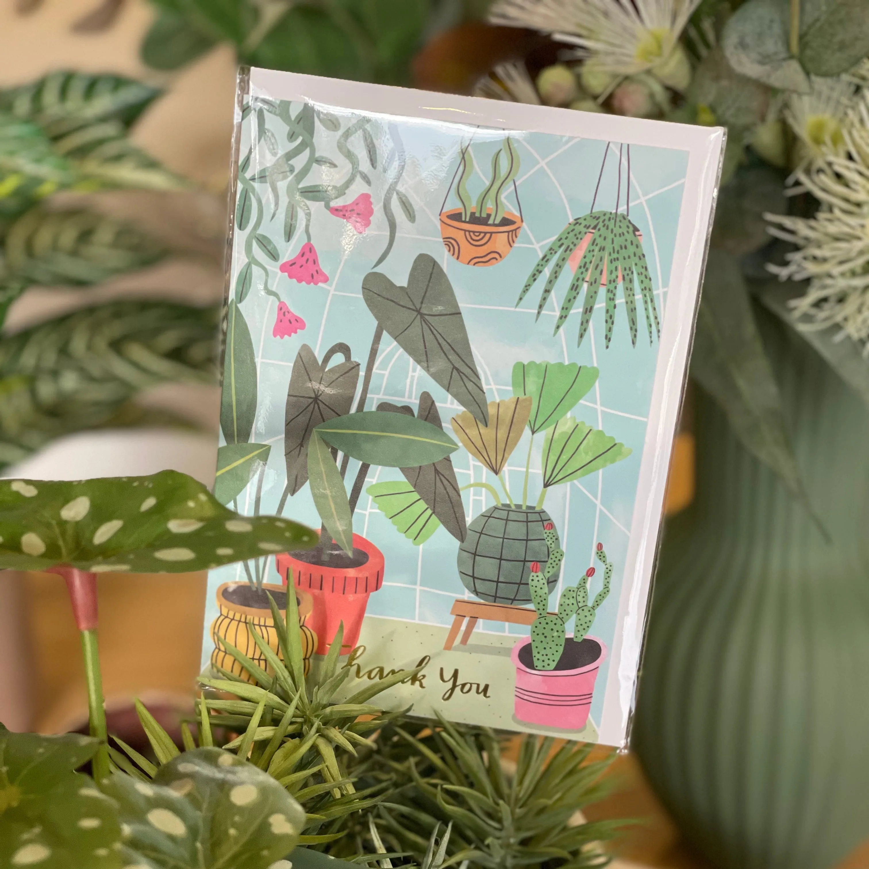 Thank You Greenhouse Card With Foil