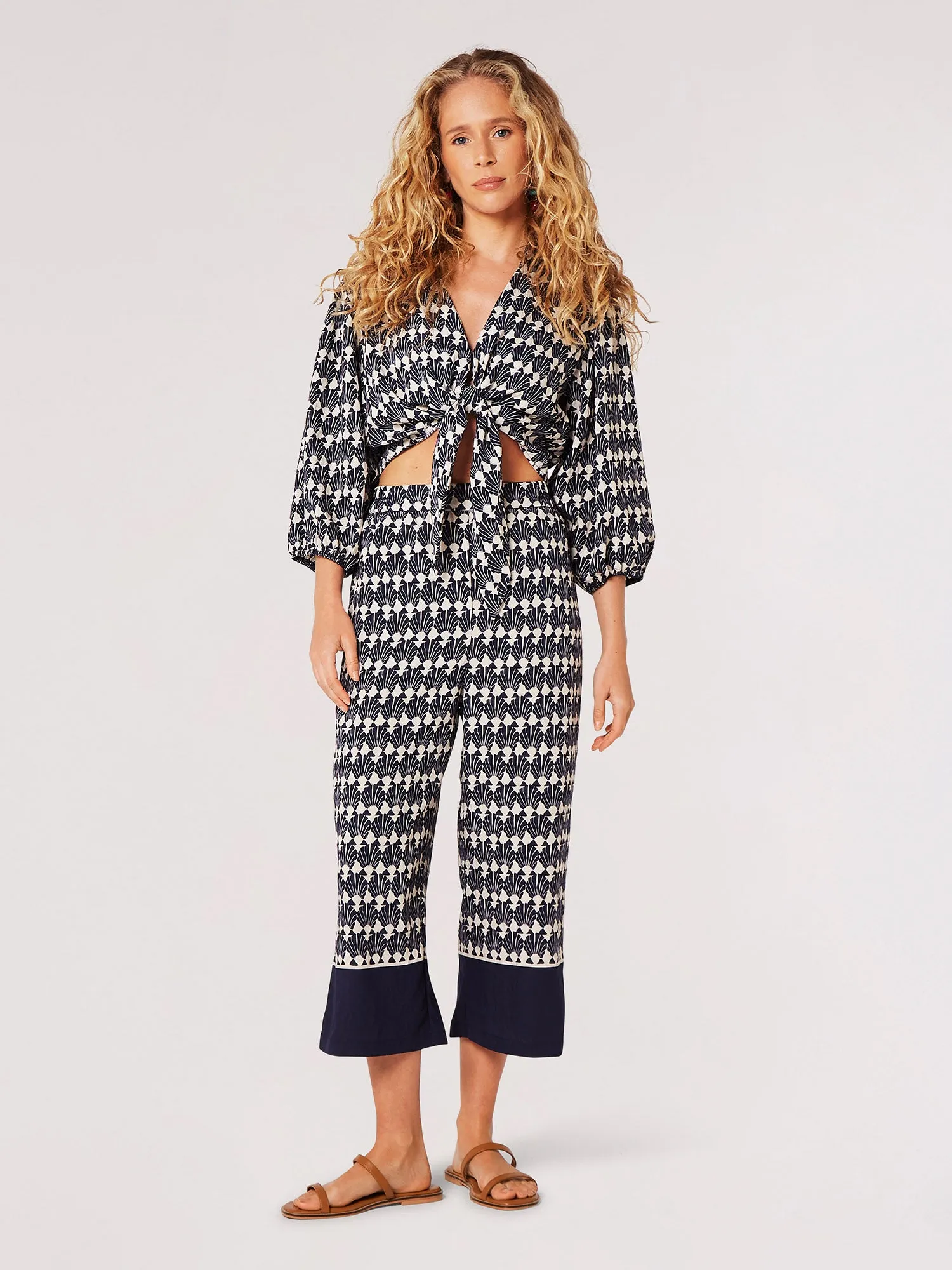 The Shell Geo Border Culottes