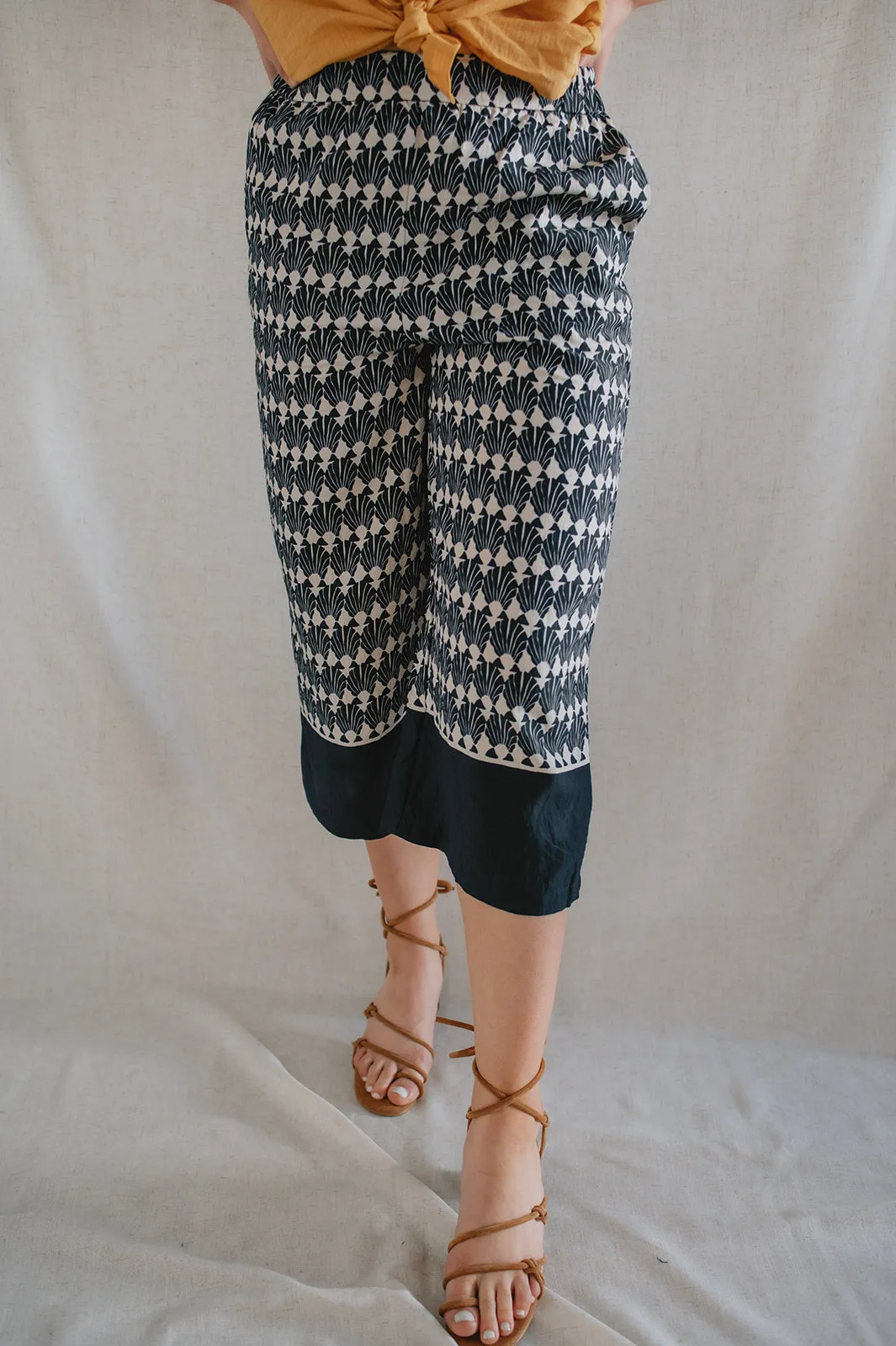 The Shell Geo Border Culottes