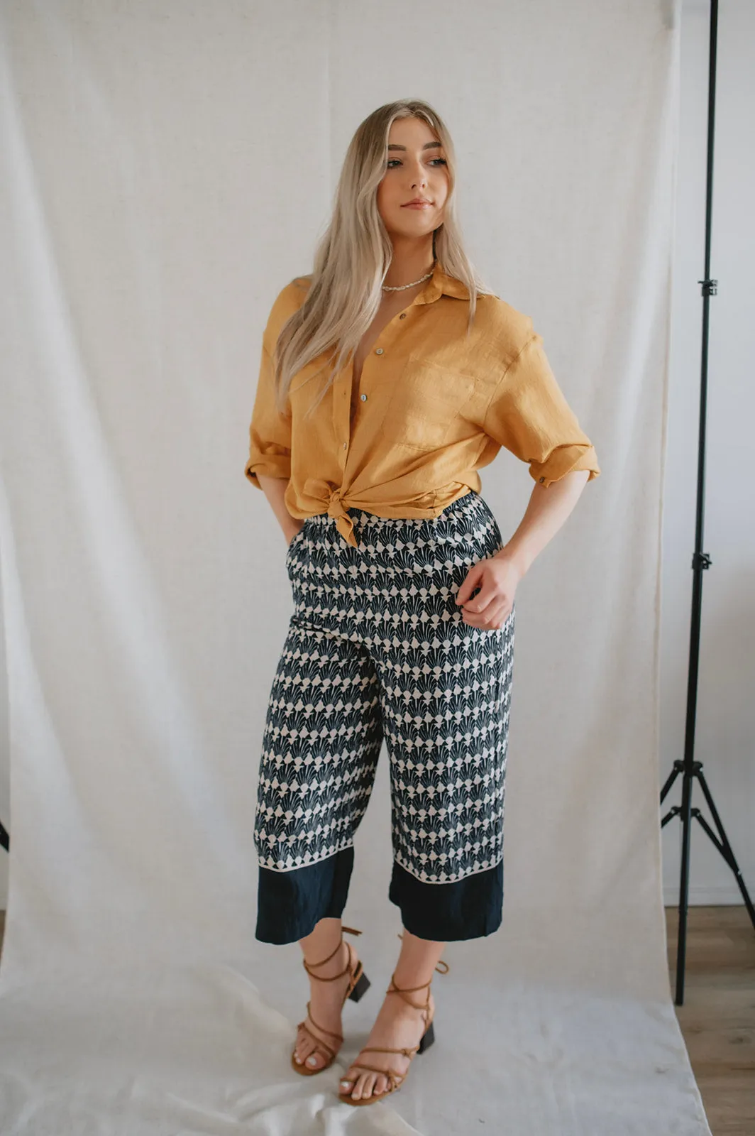 The Shell Geo Border Culottes