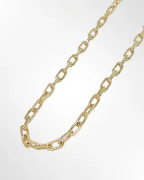 Thick Paper Clip Chain Necklace