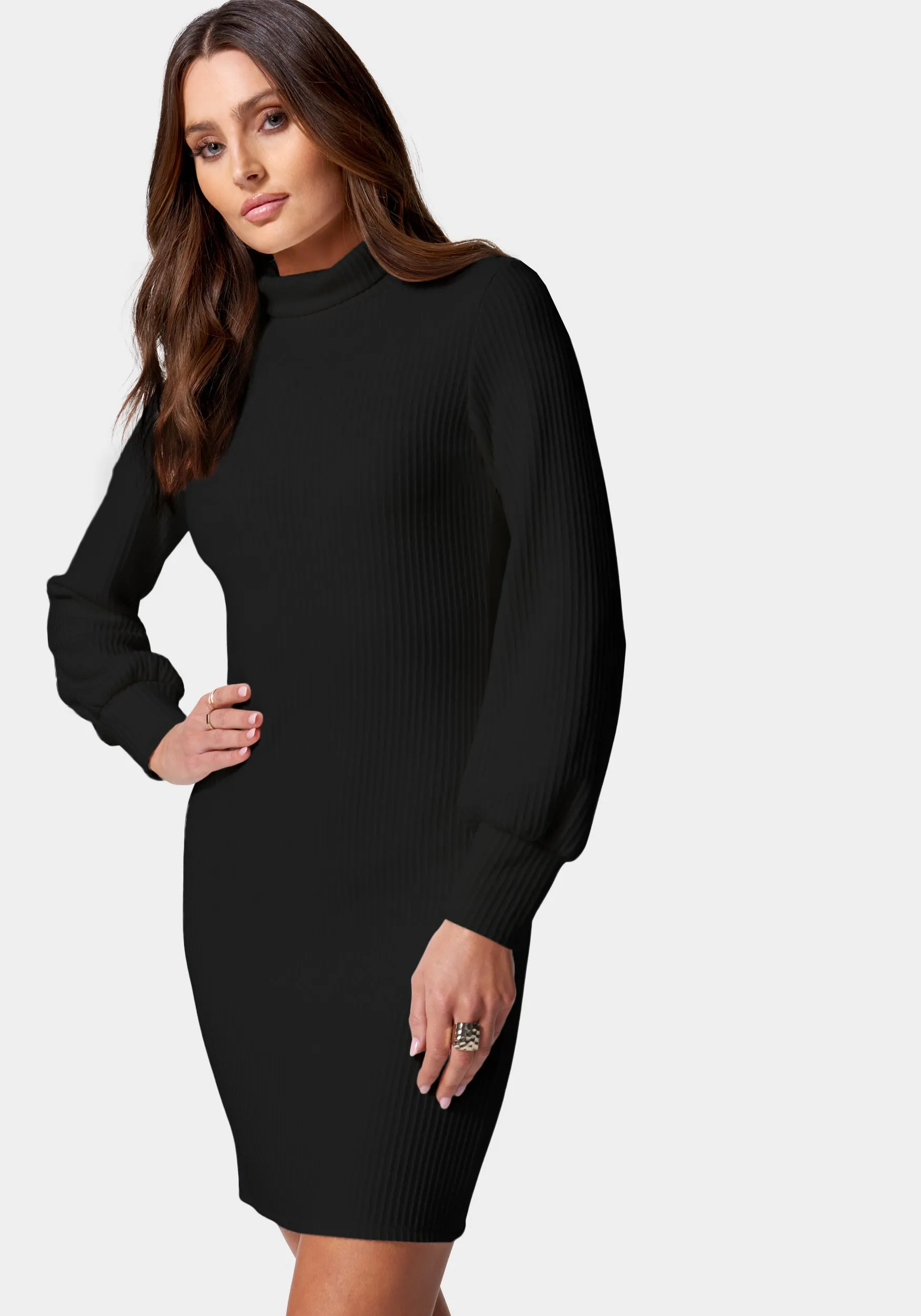 Turtle Neck Sweater Dress