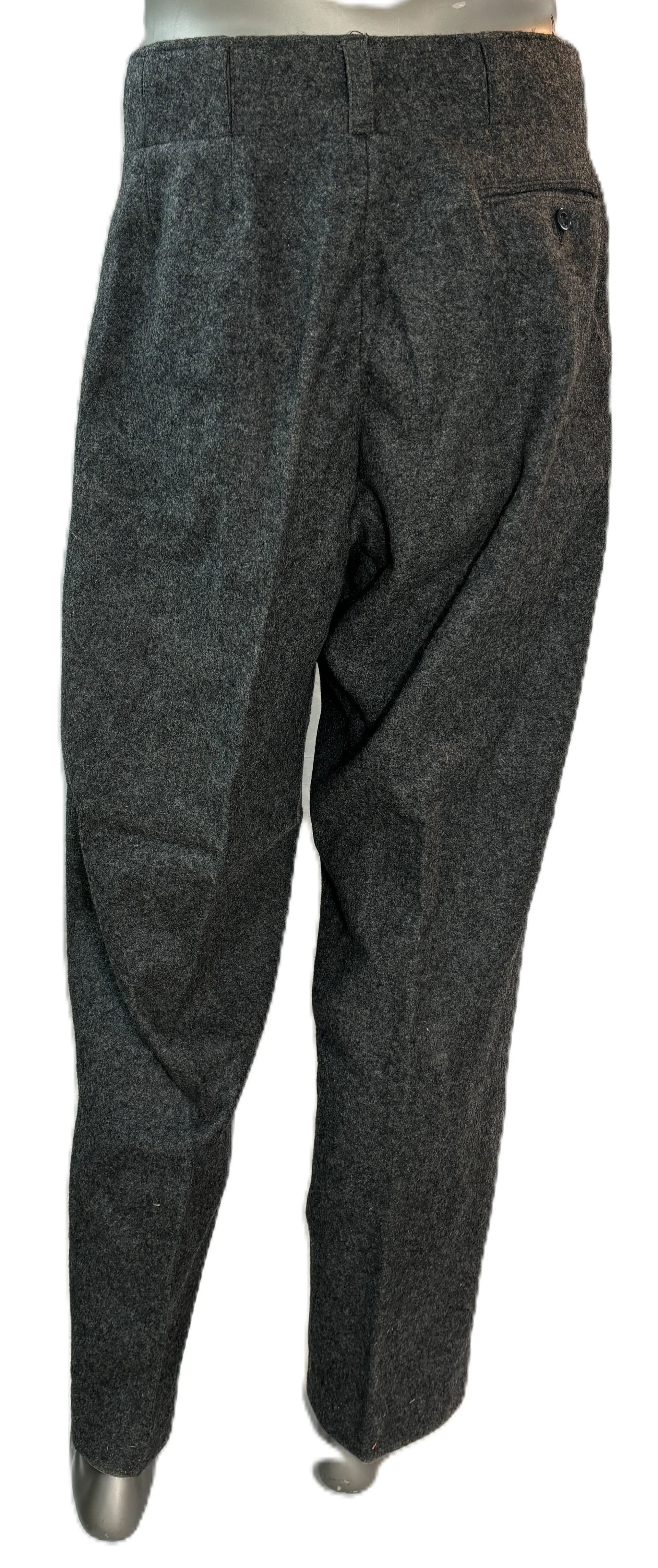 Vintage European Civil Defense Wool Trousers