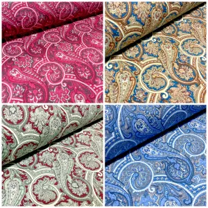 Vintage Paisley 100% cotton poplin printed dress craft fabric 112cm wide M1745