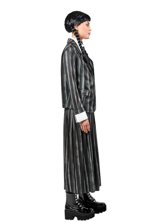 WEDNESDAY NEVERMORE DELUXE BLACK COSTUME (NETFLIX), ADULT