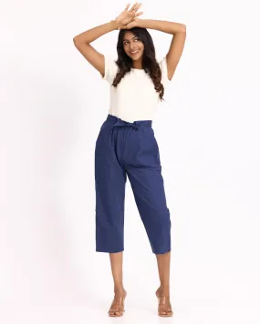 Women Culottes Pants - Blue