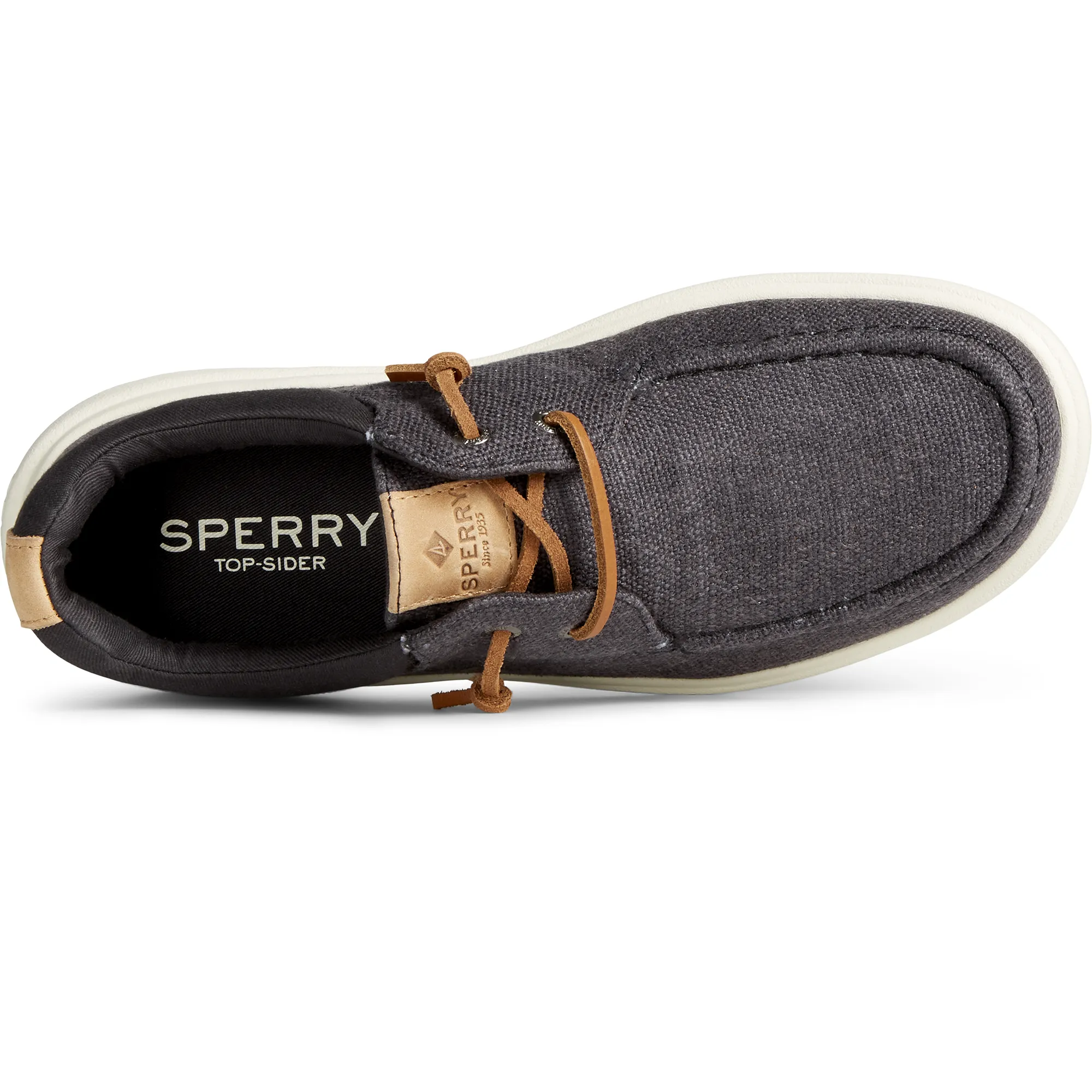 Women's Captain's Moc Hemp Slip On Sneaker - Black (STS88240)