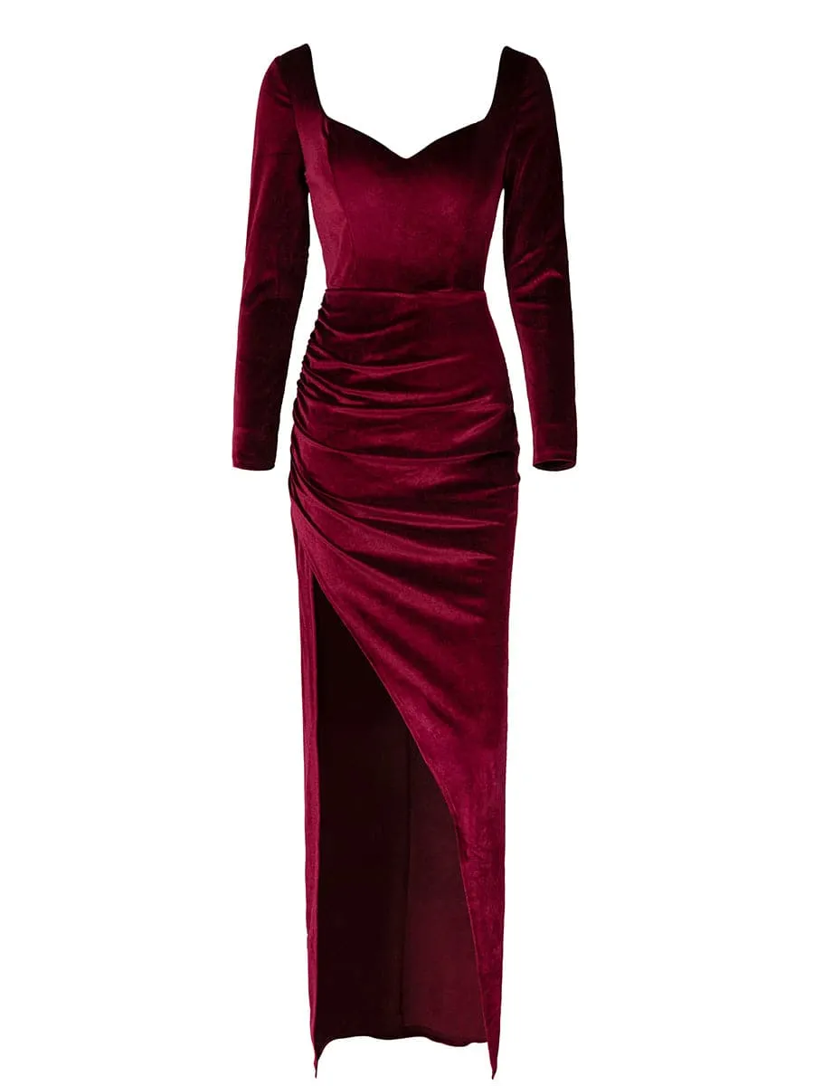 Wrap Velvet Prom Dress M01098