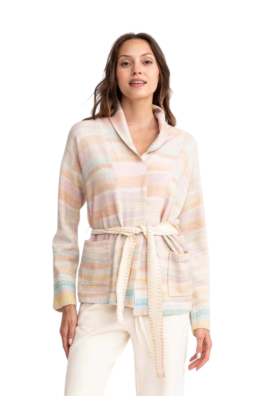 Yvonne Shawl Collar Cardi Mirage